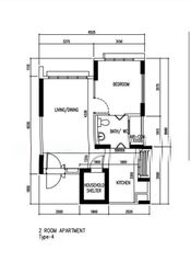 Blk 809B Choa Chu Kang Avenue 1 (Choa Chu Kang), HDB 2 Rooms #626998181